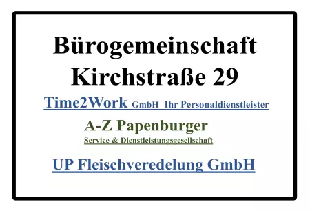 Geschaeftsschilder Tuerschilder Eingang Firma Bürogemeinschaft Bild