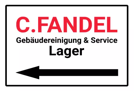Geschaeftsschilder Tuerschilder EingangFirma C. Fandel Gebäudereinigung Bild