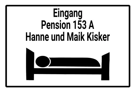 Geschaeftsschilder Tuerschilder EingangFirma Eingang Pension Bild