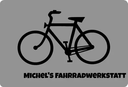Geschaeftsschilder Tuerschilder EingangFirma Fahrradwerkstatt Bild