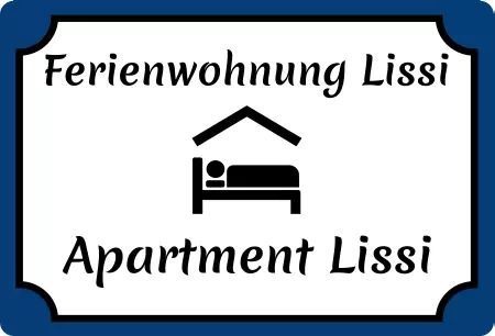 Geschaeftsschilder Tuerschilder EingangFirma Ferienwohnung Lissi Bild
