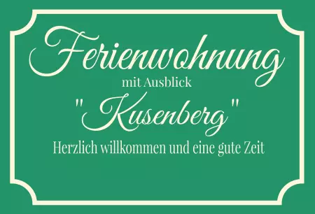 Geschaeftsschilder Tuerschilder EingangFirma Ferienwohnung mit Ausblick 