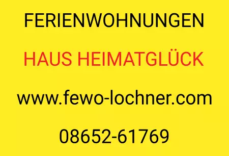 Geschaeftsschilder Tuerschilder EingangFirma Ferienwohnungen Haus Heimatglück Bild