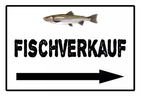 Geschaeftsschilder Tuerschilder EingangFirma FISCHVERKAUF Bild