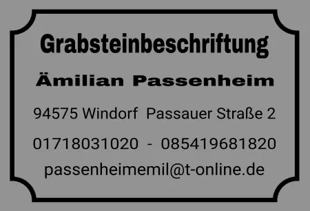 Geschaeftsschilder Tuerschilder EingangFirma Grabsteinbeschriftung Bild