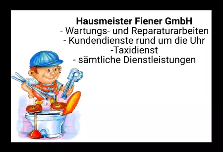 Geschaeftsschilder Tuerschilder EingangFirma Hausmeister Fiener GmbH Bild