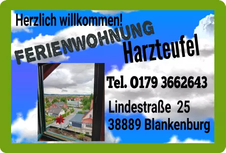 Geschaeftsschilder Tuerschilder EingangFirma Herulich willkommen! Ferienwohnung Harzteufel Bild