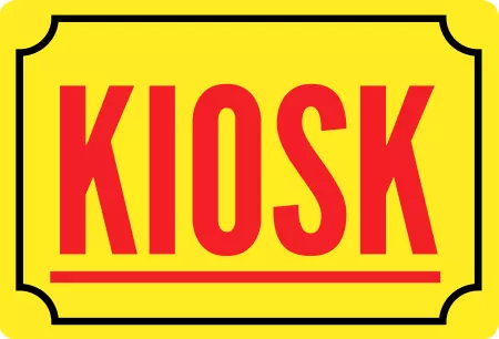 Geschaeftsschilder Tuerschilder EingangFirma KIOSK Bild