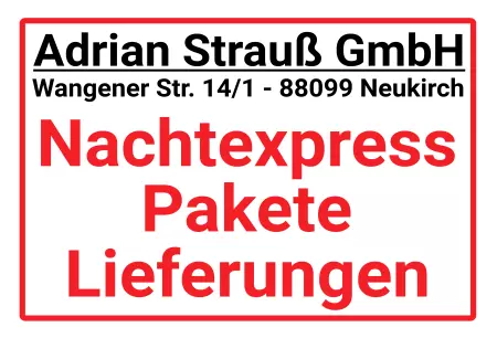 Geschaeftsschilder Tuerschilder EingangFirma Nachtexpress Pakete Bild