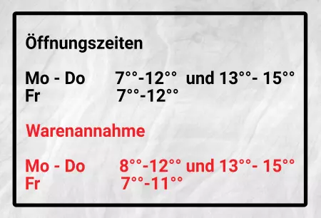 Geschaeftsschilder Tuerschilder EingangFirma Öffnungszeiten - Warenannahme Bild