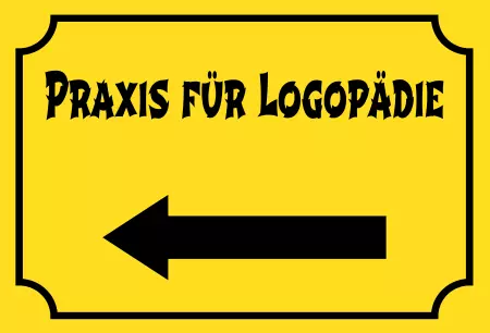 Geschaeftsschilder Tuerschilder Eingang Firma Praxis für Logopädie Bild