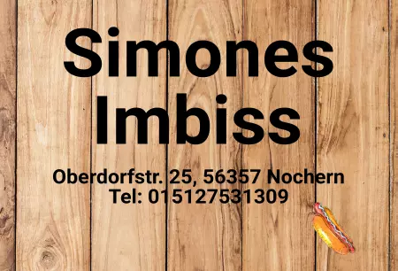 Geschaeftsschilder Tuerschilder Eingang Firma Simones Imbiss Bild