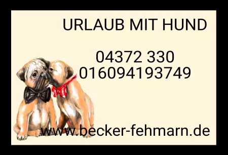 Geschaeftsschilder Tuerschilder EingangFirma Urlaub mit Hund Bild